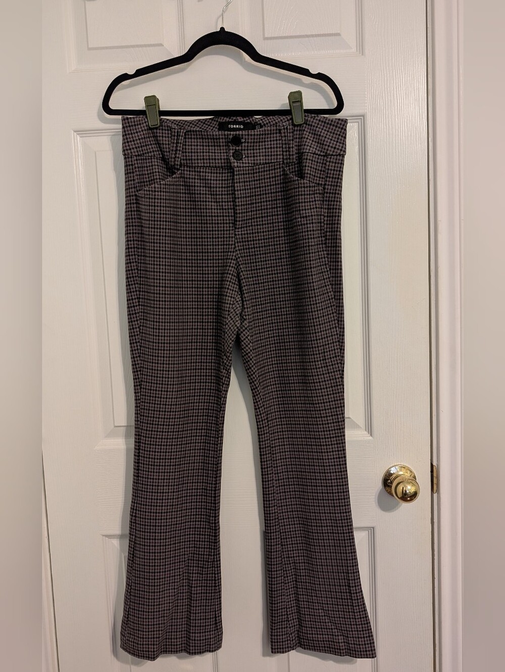 torrid Black and Brown Check Dress Pants for Men